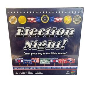 Election Night Board Game-Semper Smart Games - Ages 8+ New - Factory Sealed!
